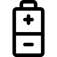 Fossil Energy Battery Icon from Ultimate Regular Set