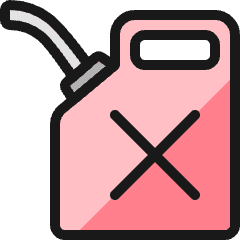 Fossil Energy Gas Can Icon from Ultimate Colors Set