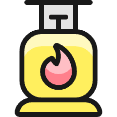 Fossil Energy Gas Latern Icon from Ultimate Colors Set
