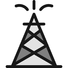 Fossil Energy Plant Icon from Ultimate Colors Set