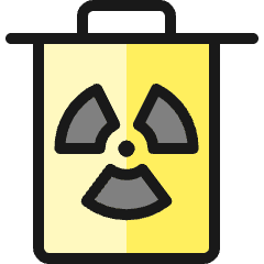 Nuclear Energy Bin Icon from Ultimate Colors Set
