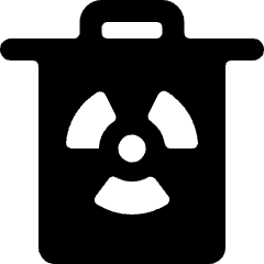 Nuclear Energy Bin Icon from Ultimate Bold Set