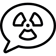 Nuclear Energy Message Icon from Ultimate Light Set