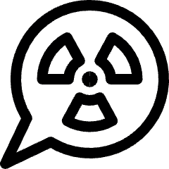 Nuclear Energy Message Icon from Ultimate Regular Set