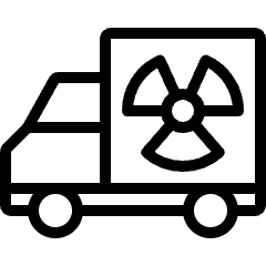 Nuclear Energy Truck Icon from Ultimate Light Set