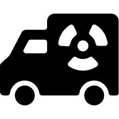 Nuclear Energy Truck Icon from Ultimate Bold Set