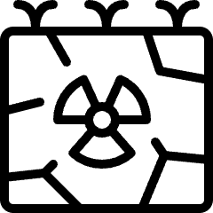 Soil Nuclear Hazard Icon from Ultimate Light Set