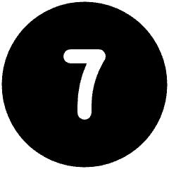 Number Seven Circle Icon from Ultimate Bold Set