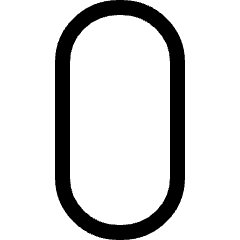 Number Zero Icon from Ultimate Regular Set