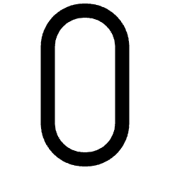 Number Zero Icon from Ultimate Bold Set