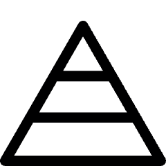 Calories Food Pyramid Icon from Ultimate Regular Set