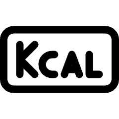 Calories Kilocalorie Rectangle Icon from Ultimate Regular Set