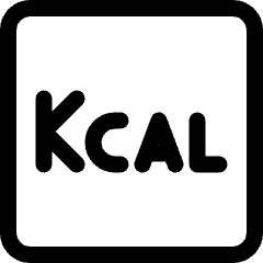 Calories Kilocalorie Square Icon from Ultimate Regular Set