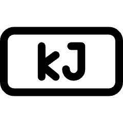 Calories Kilojoule Rectangle Icon from Ultimate Regular Set