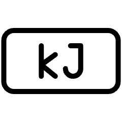 Calories Kilojoule Rectangle Icon from Ultimate Light Set