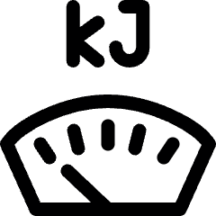 Calories Kilojoule Square Icon from Ultimate Regular Set