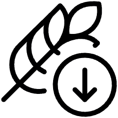 Protein Gluten Wheat Decrease Icon from Ultimate Light Set