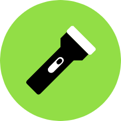 Flashlight Icon from Kameleon Pop Set