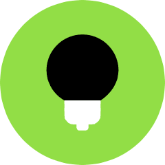 Light Bulb Icon from Kameleon Pop Set