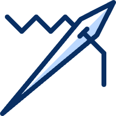 Needle Thread Icon from Cyber Duotone Set