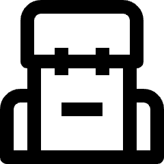 Object Backpack Icon from Nova Line Set