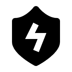 Object Shield Thunder Icon from Nova Solid Set