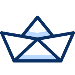 Paper Boat Icon from Cyber Duotone Set