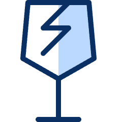 Sign Fragile Icon from Cyber Duotone Set