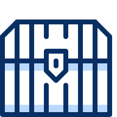 Treasure Chest Close Icon from Cyber Duotone Set