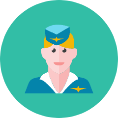 Air Hostess 2 Icon from Kameleon Colors Set