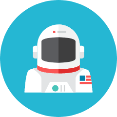 Astronaut Icon from Kameleon Colors Set