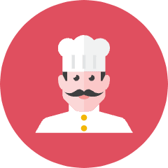 Chef 1 Icon from Kameleon Colors Set