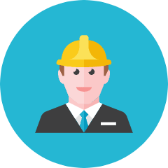 Construction Worker 1 Icon from Kameleon Colors Set