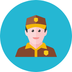 Delivery Man Icon from Kameleon Colors Set