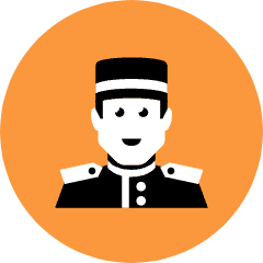 Hotel Employee Icon from Kameleon Pop Set