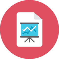 Chart File Icon from Kameleon Colors Set
