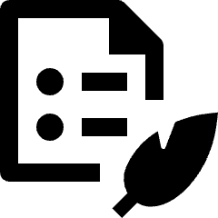 Document List Quill Icon from Nova Line Icons Set