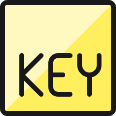 File Key 1 Icon from Ultimate Colors Set