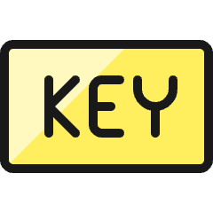 File Key Icon from Ultimate Colors Set