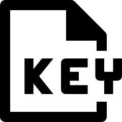 File Key Icon from Nova Line Icons Set