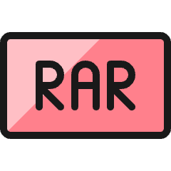 File Rar Icon from Ultimate Colors Set