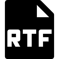File Rtf Icon from Nova Solid Set