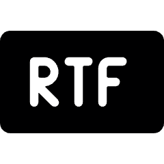 File Rtf Icon from Ultimate Bold Set
