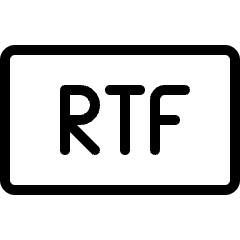 File Rtf Icon from Ultimate Light Set