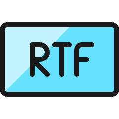 File Rtf Icon from Ultimate Colors Set