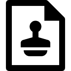 File Stamp Icon from Nova Line Icons Set