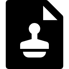 File Stamp Icon from Nova Solid Set