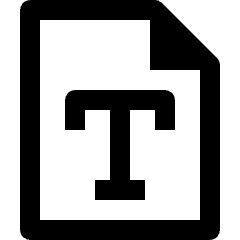 File Text Icon from Nova Line Icons Set