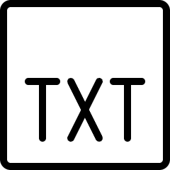 File Txt 1 Icon from Ultimate Light Set