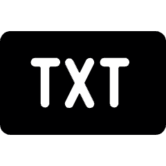 File Txt Icon from Ultimate Bold Set